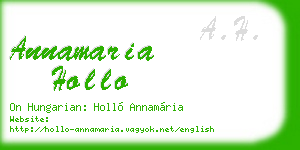 annamaria hollo business card