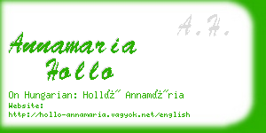 annamaria hollo business card